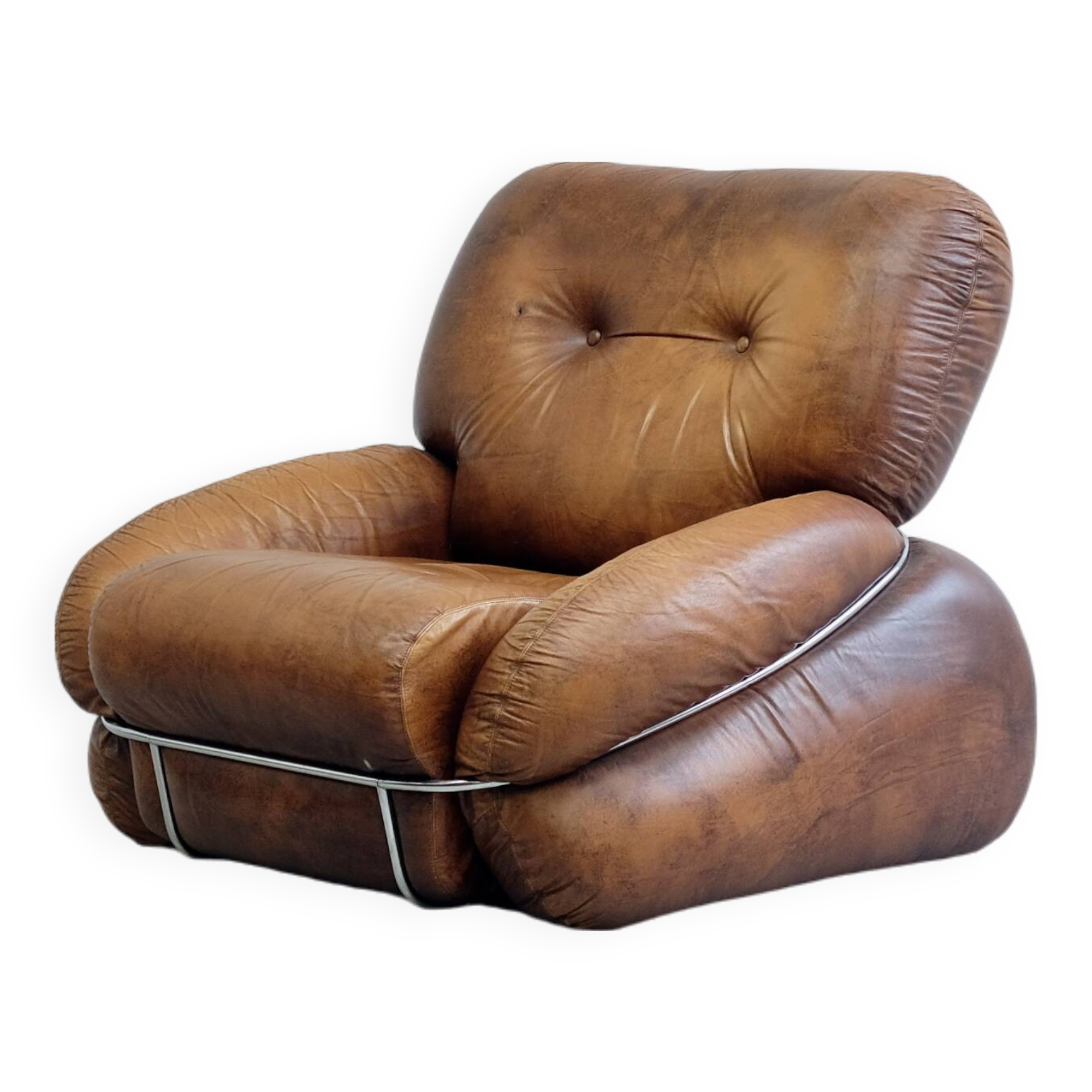 Okay fireside chair by Adriano Piazzesi - 1970