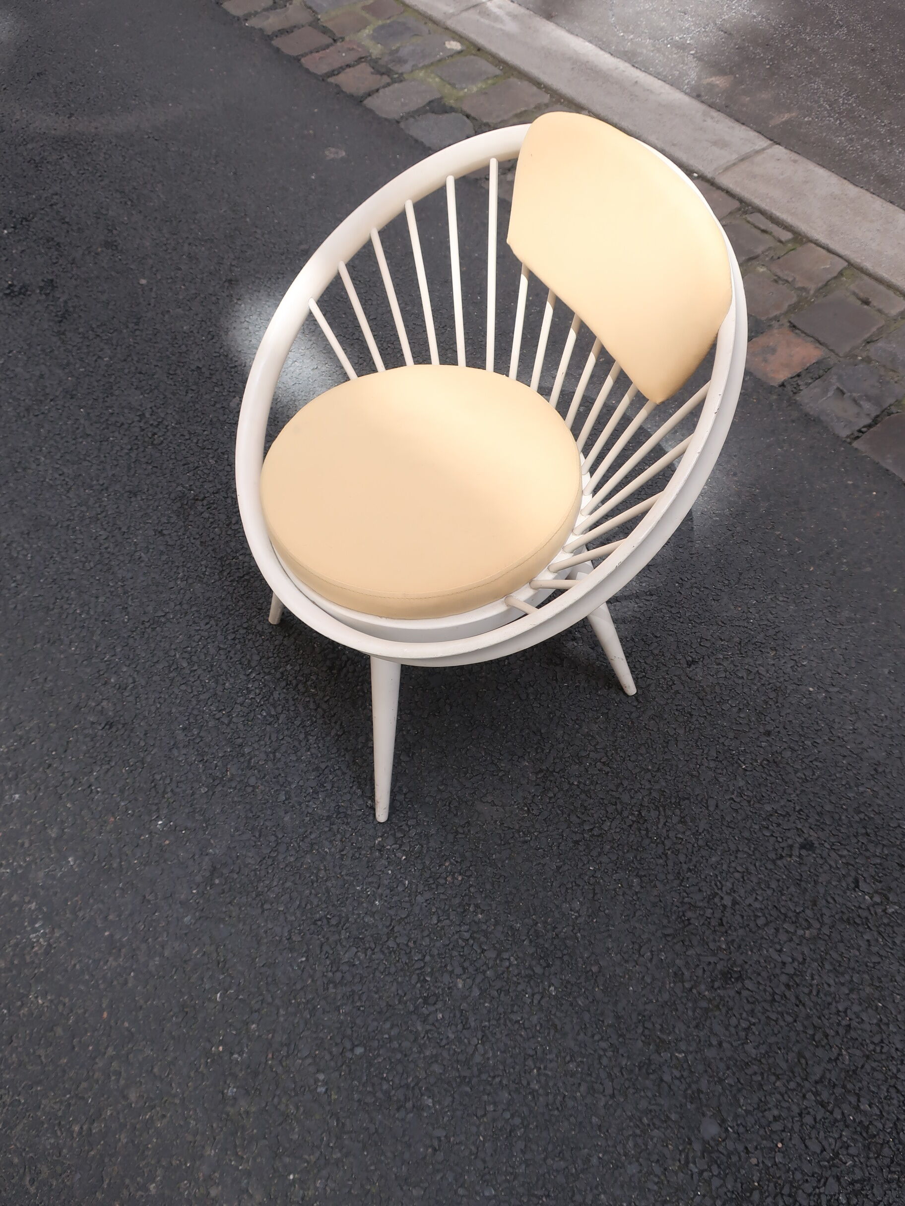 Chair Circle Scandinavian Yngve Ekstrom 60s