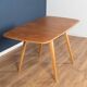 Retro Blonde Ercol Model 383 Dining Table & Four Model 370 Windsor Kitchen Dining Chairs