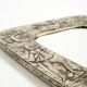 Beautiful Mid-Century Modern Wall Mirror with a Silver-Plated Frame