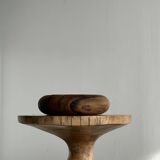 Solid wood side table (monoxyl) organic shape natural color