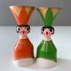 5 Vintage candle holders angels, Christmas decoration, Erzgebirge