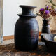 Large wooden Himachal pot n°3 (with lid)