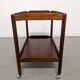 Rosewood serving table on wheels by Opal Möbel from the 60s/70s