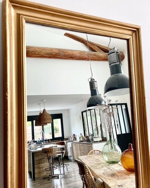 Classic mirror golden frame