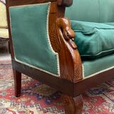 Mahogany bench in empire style xix th century