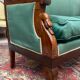 Mahogany bench in empire style xix th century