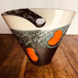 Large ceramic vase Elchinger France. 1950s