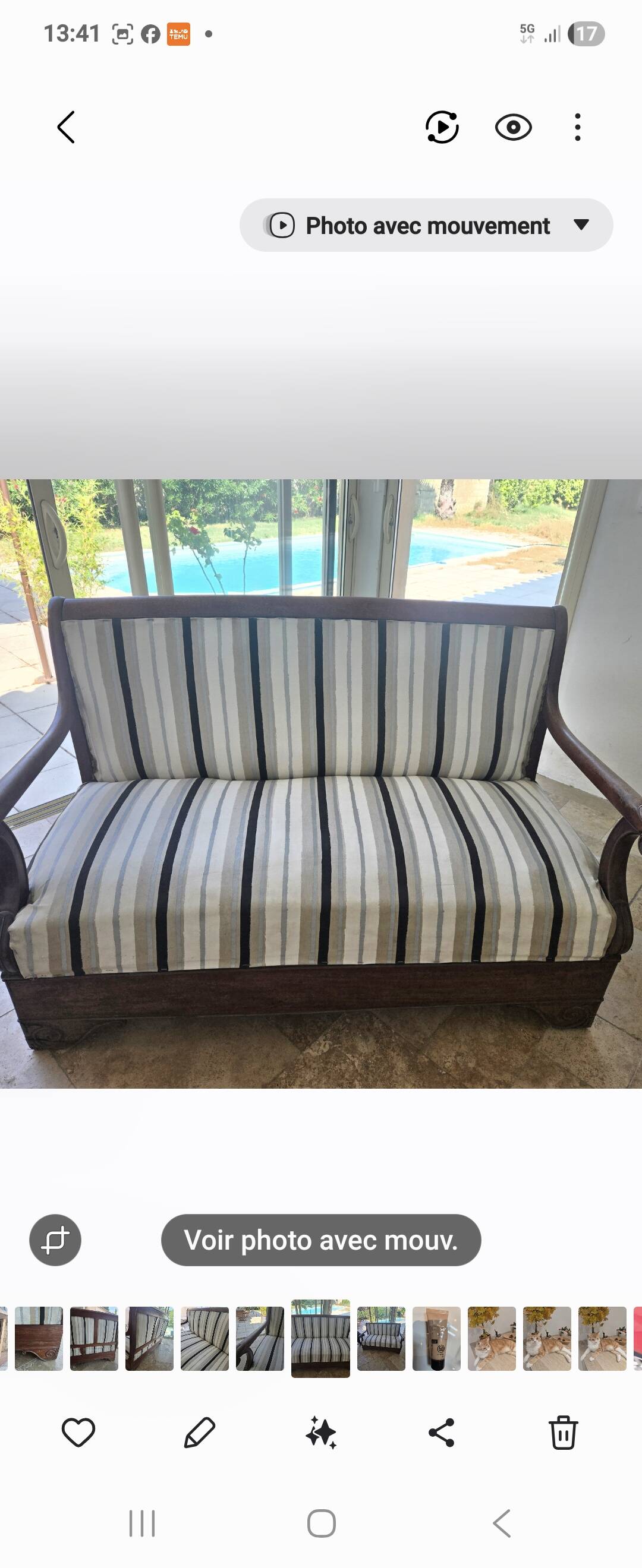 Empire/Restauration sofa 2/3 seats