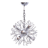 Sputnik ceiling lamp in chrome by Angelo Gaetano Sciolari, 1970s