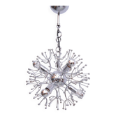 Lampe de plafond Sputnik en chrome par Angelo Gaetano Sciolari, années 1970.