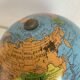 Vintage 1960s globe, Taride tripod, gold metal - 28 cm