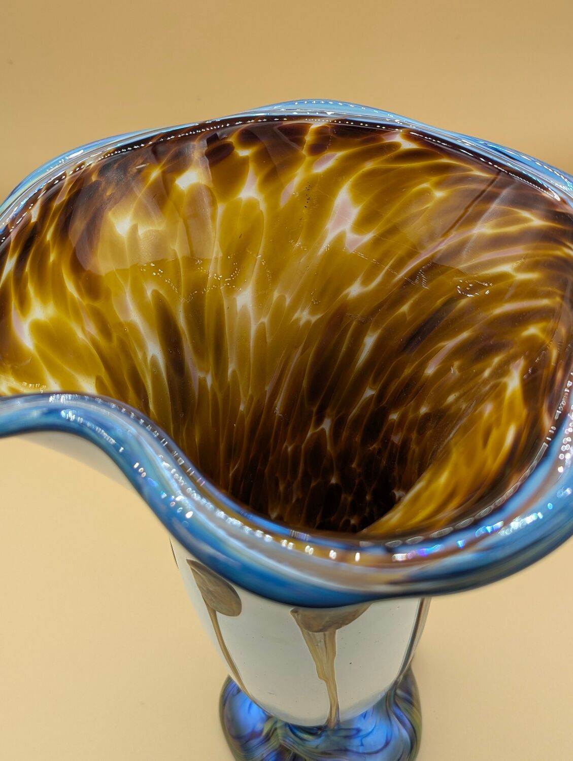 Biot vase blown by Jean Claude Novaro