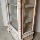 Bibliothèque vitrine en bois