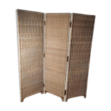 Persian screen triptych rattan bamboo
