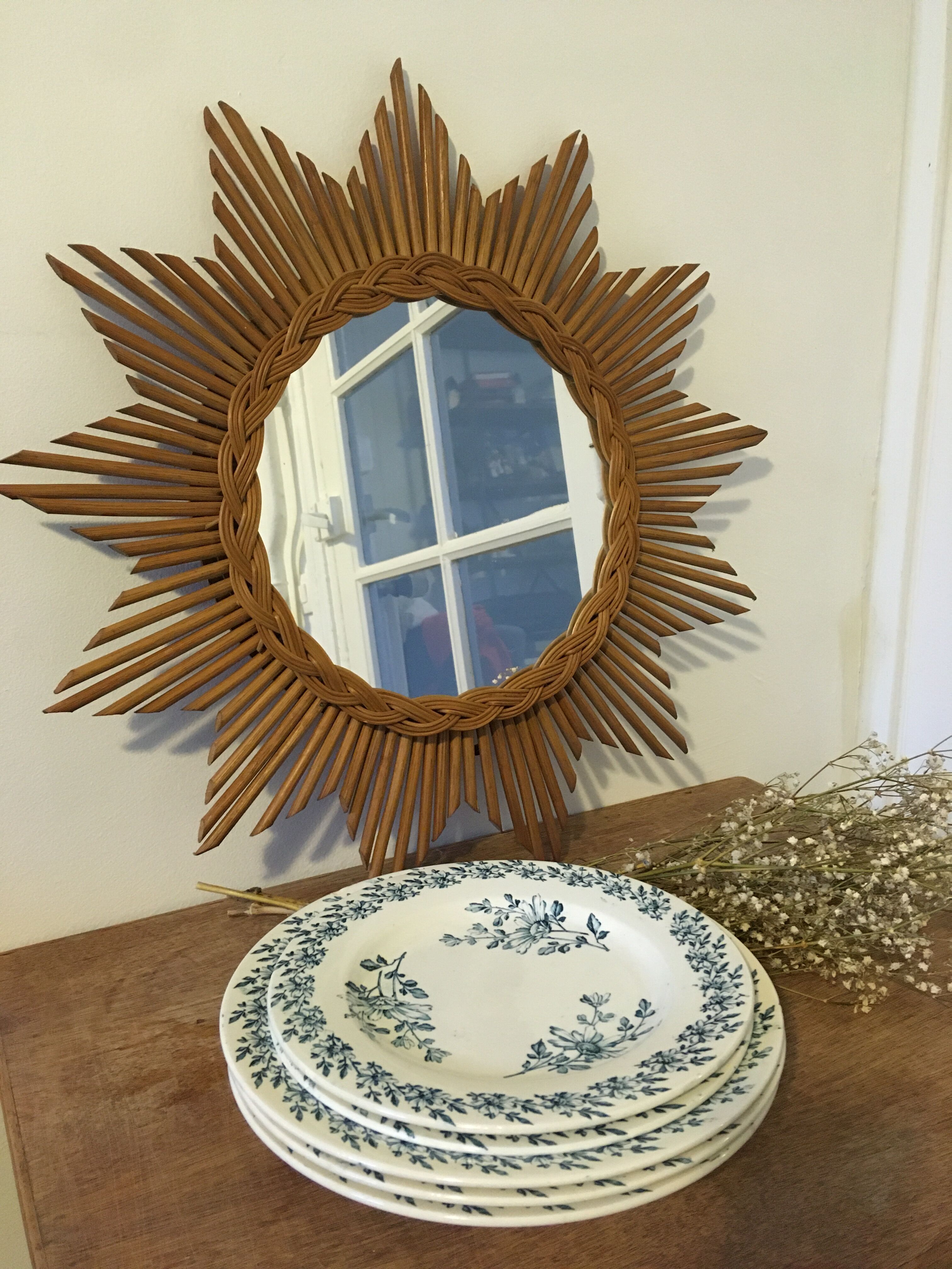 Lot of 5 plates Lunéville model Pâquerette