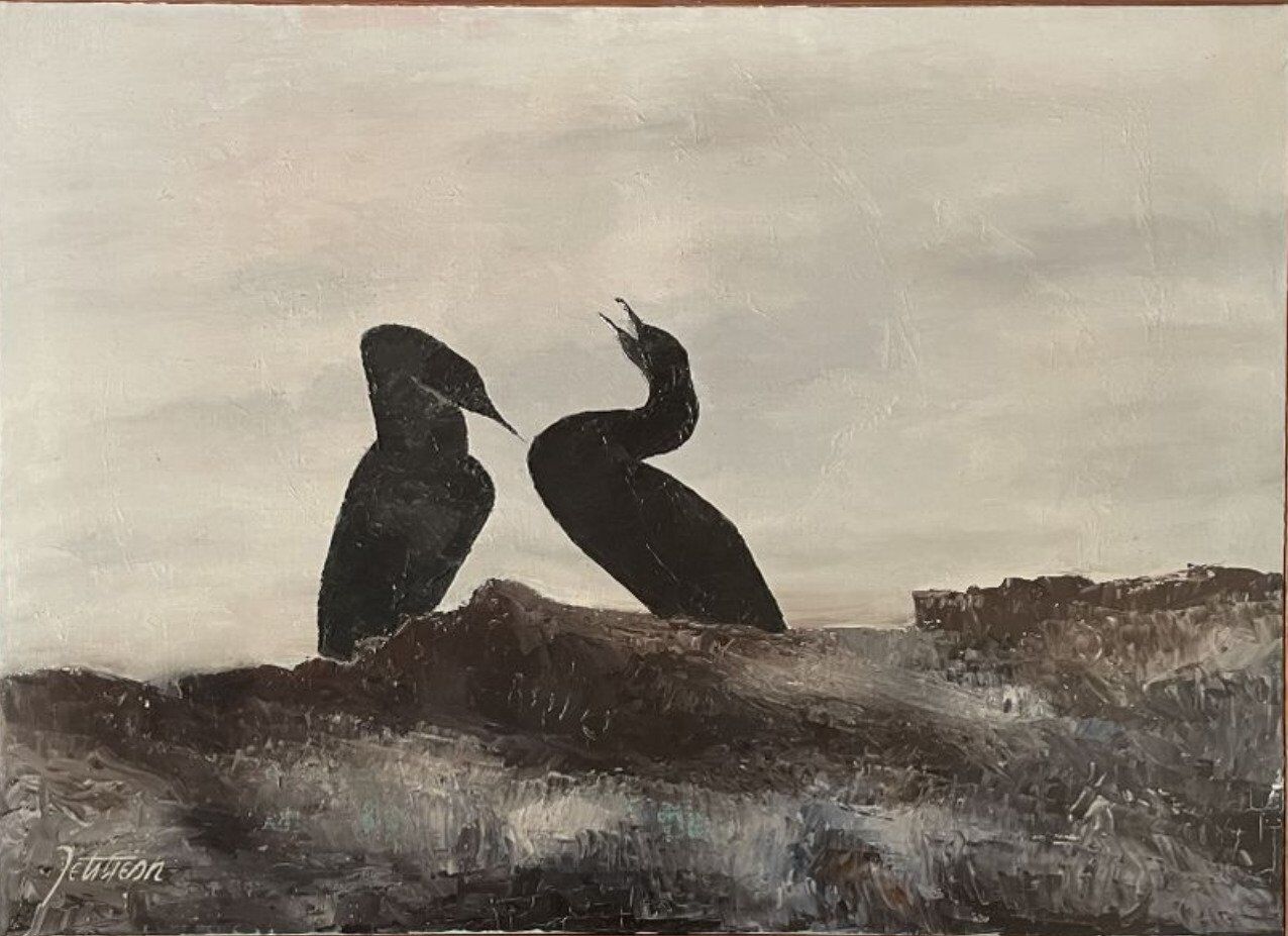 Painting les cormorans by petitjean