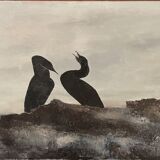 Painting les cormorans by petitjean