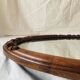 Large Art Deco oval mirror in carved wood - 87 x 53 cm