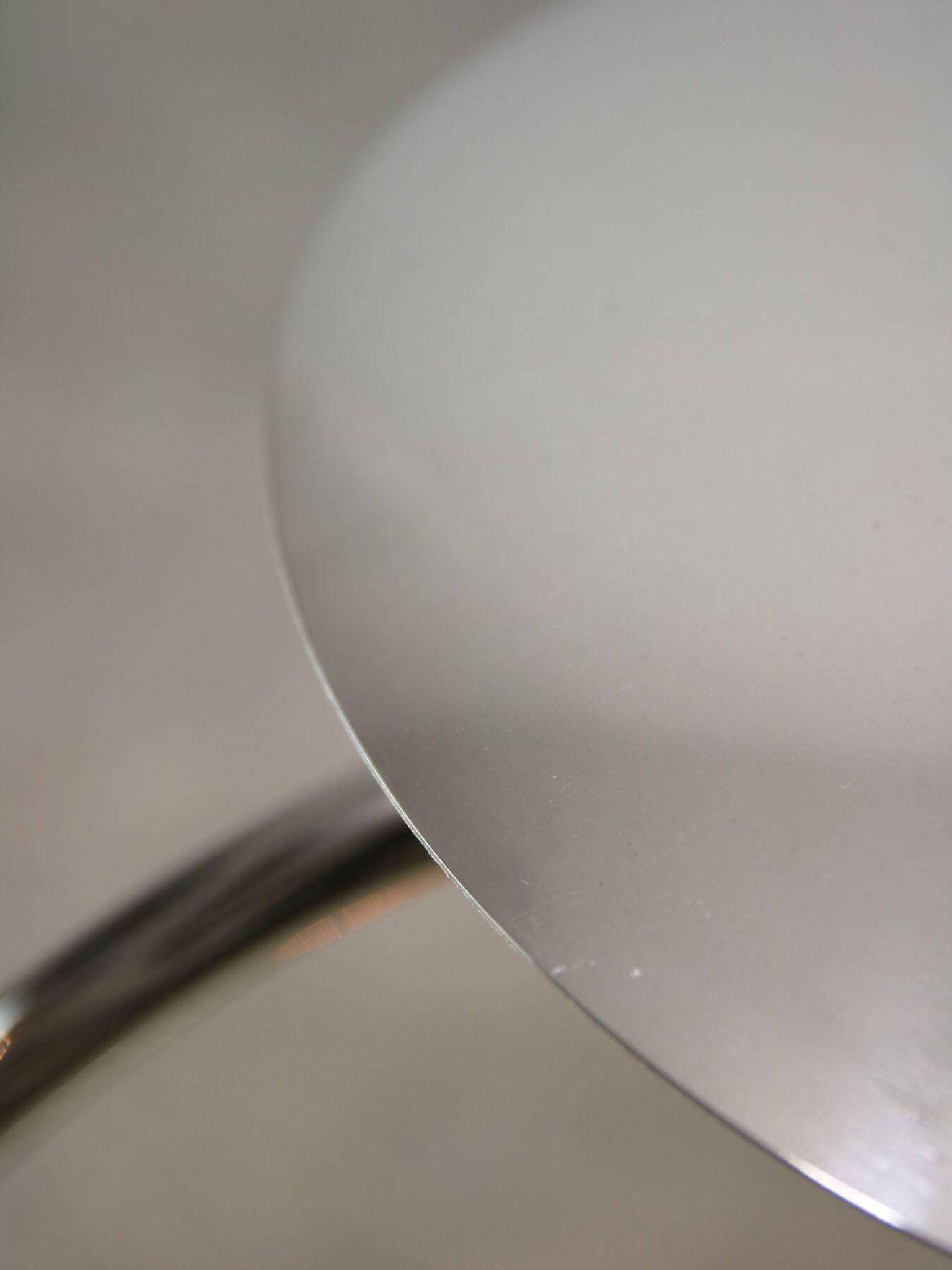 Mid-Century Italian Big Button Table Lamp in Chrome