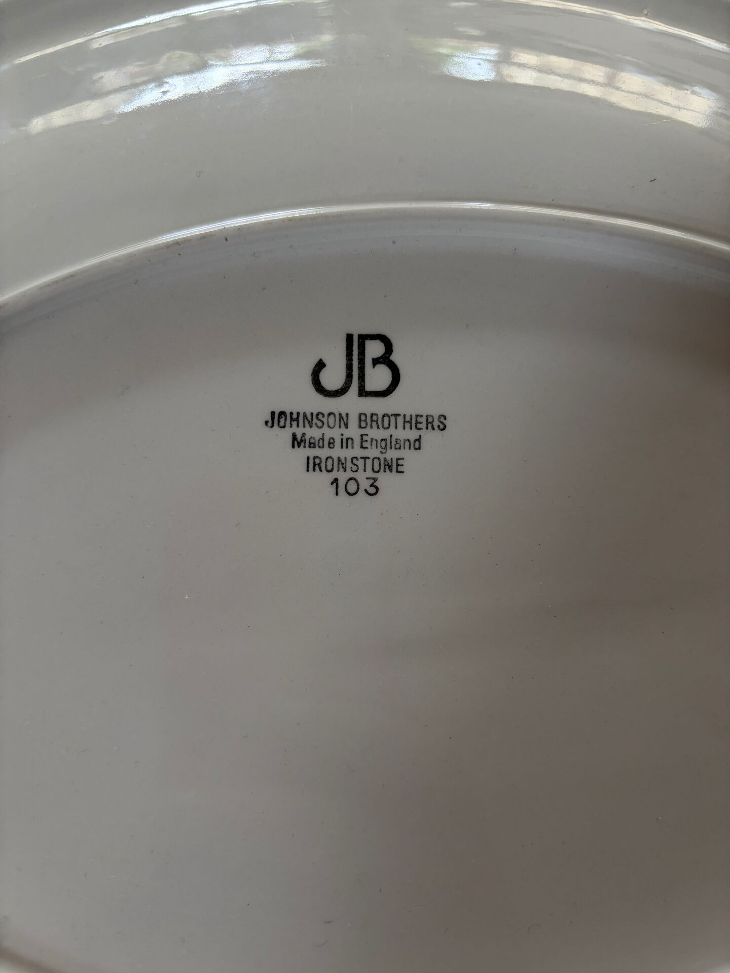 Plat octogonal Johnson Brothers