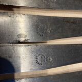 Series of 6 horn handle knives