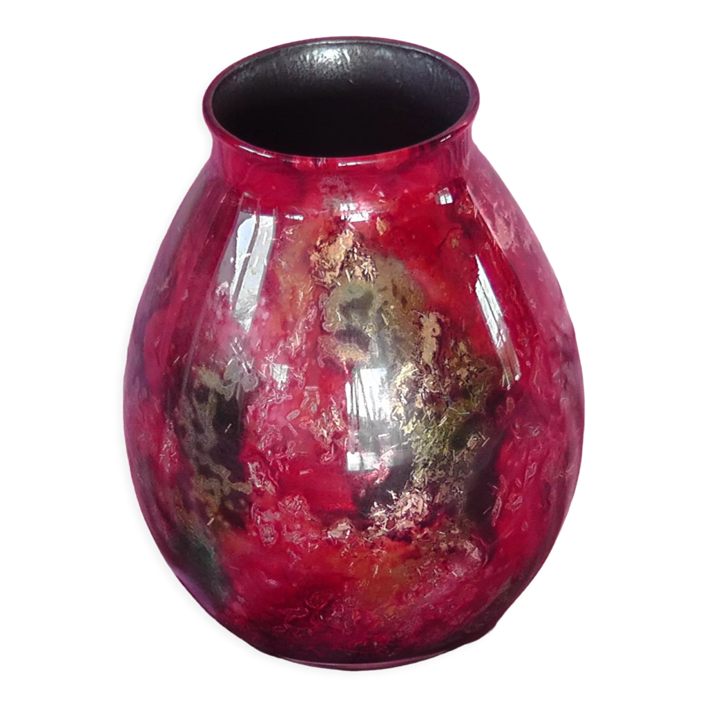 Vase Décoratif Laqué Fait Main – Ligne épurée (sans Marque, Occasion)