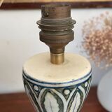 Old Hand-painted ceramic lamp