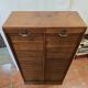 Old double oak filing cabinet