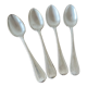 4 teaspoons in silver metal