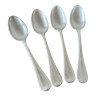 4 teaspoons in silver metal