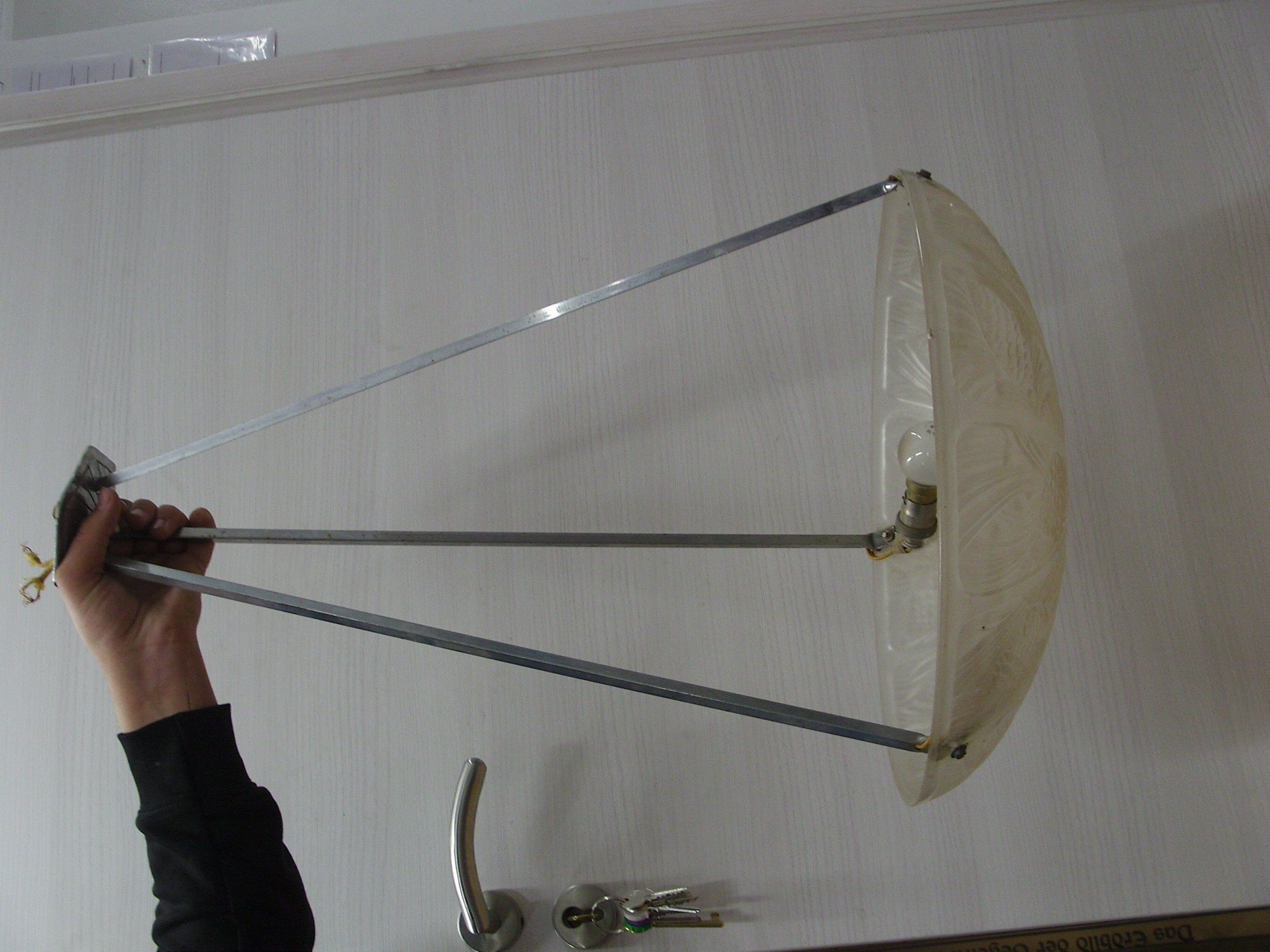 Lustre hanging cas for art deco pine apple