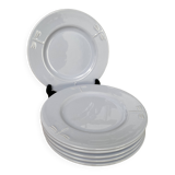 Set of 6 Varages dessert plates