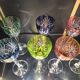 12 coloured cups / glasses Saint-Louis model Chantilly