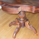 Napoleon 3 style violin table with chamfered top