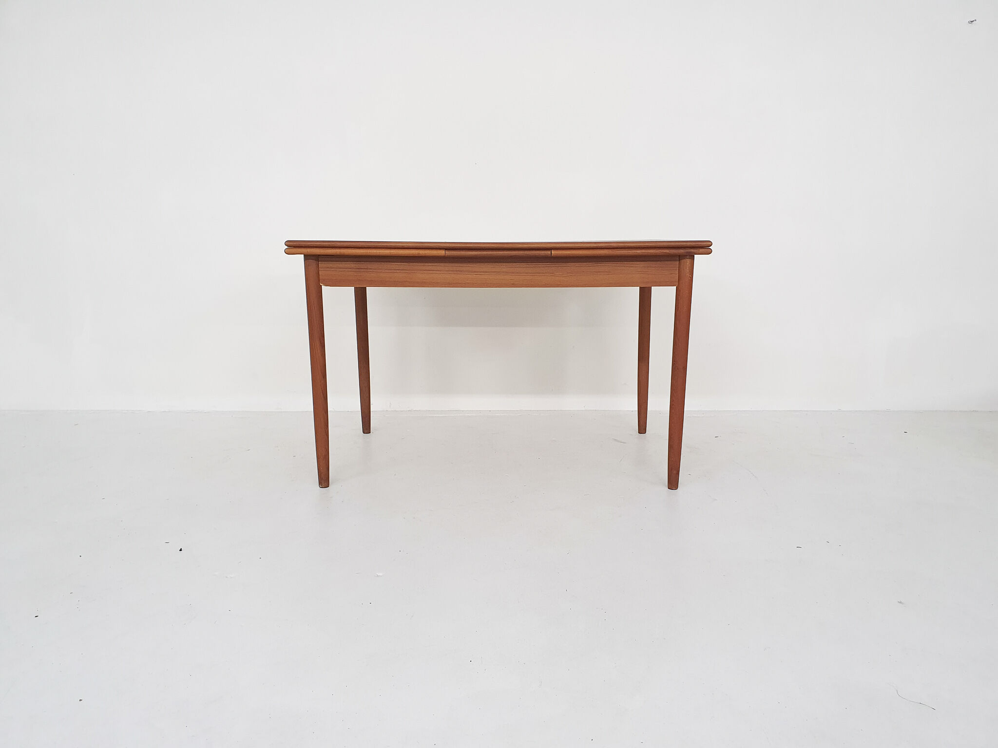 Scandinavian modern teak extendable dining table, 1960's