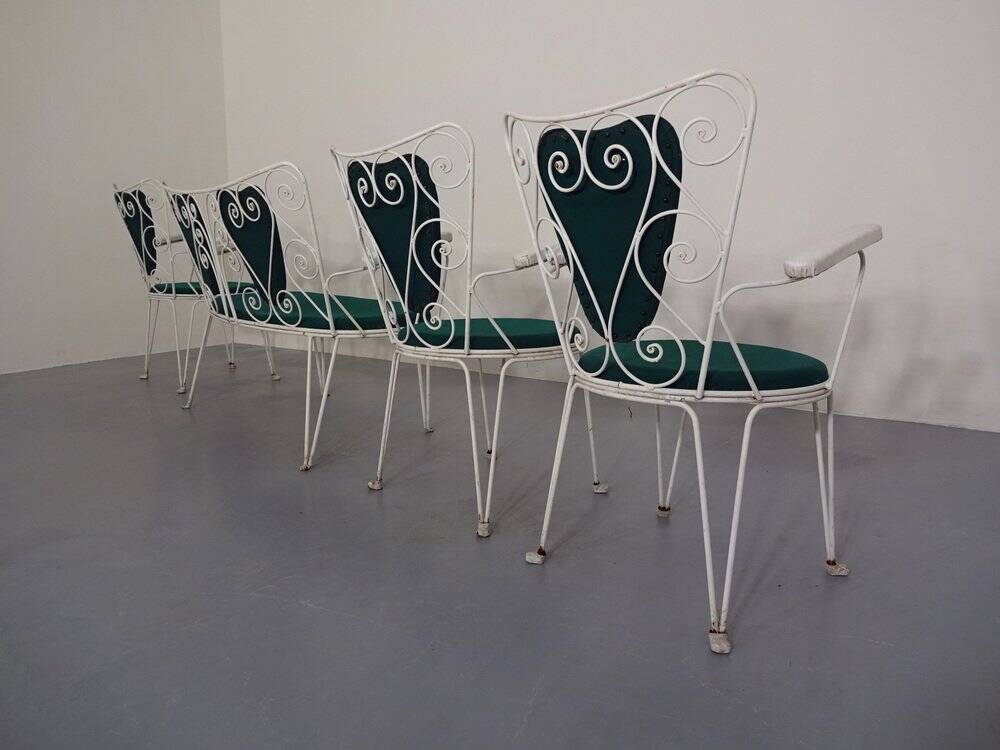Garden Sofa and Chairs from Mauser, 1960s, Set of 4