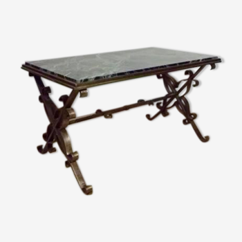 1930 wrought iron coffee table