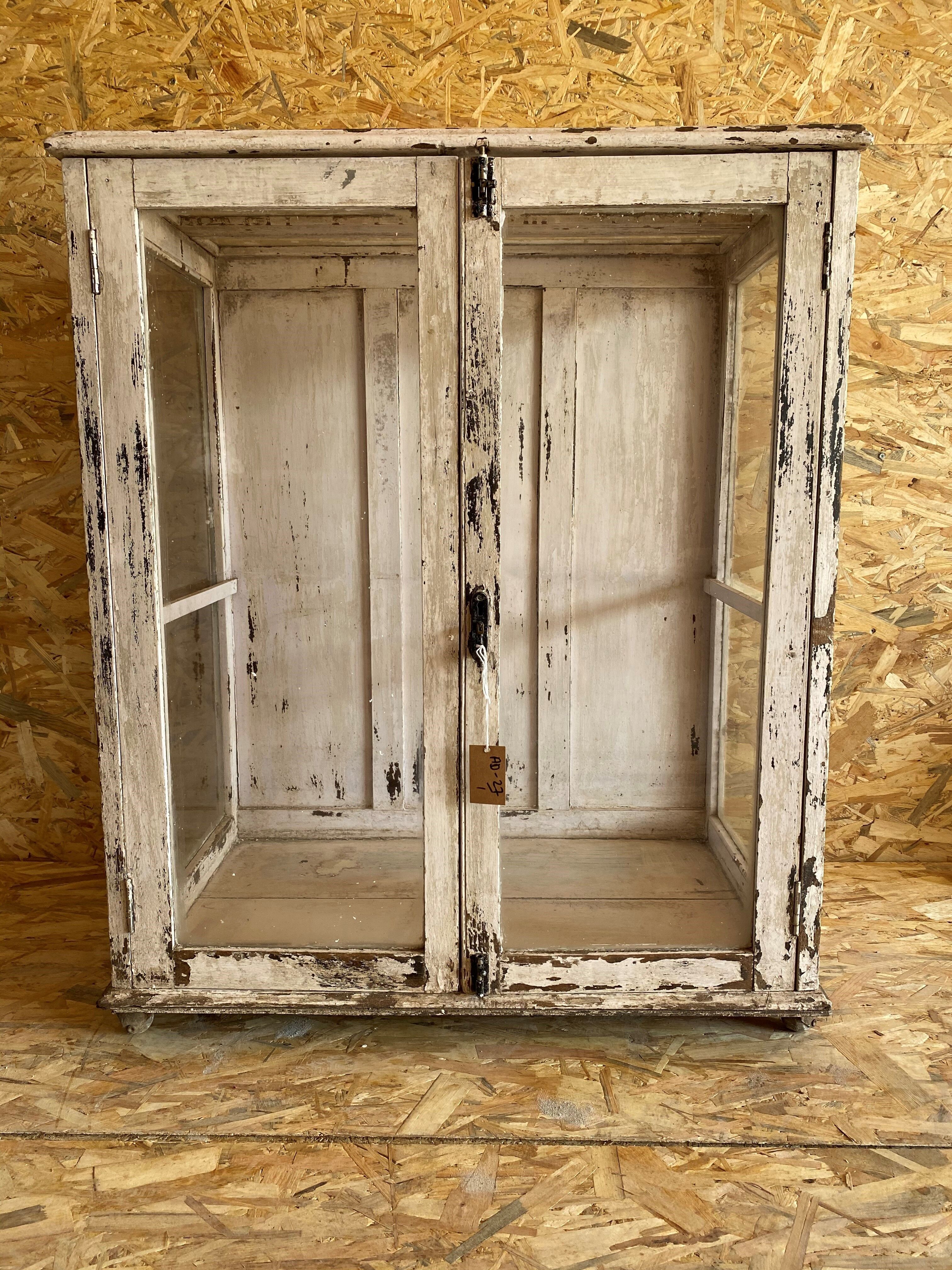 Glazed bahut in old teak