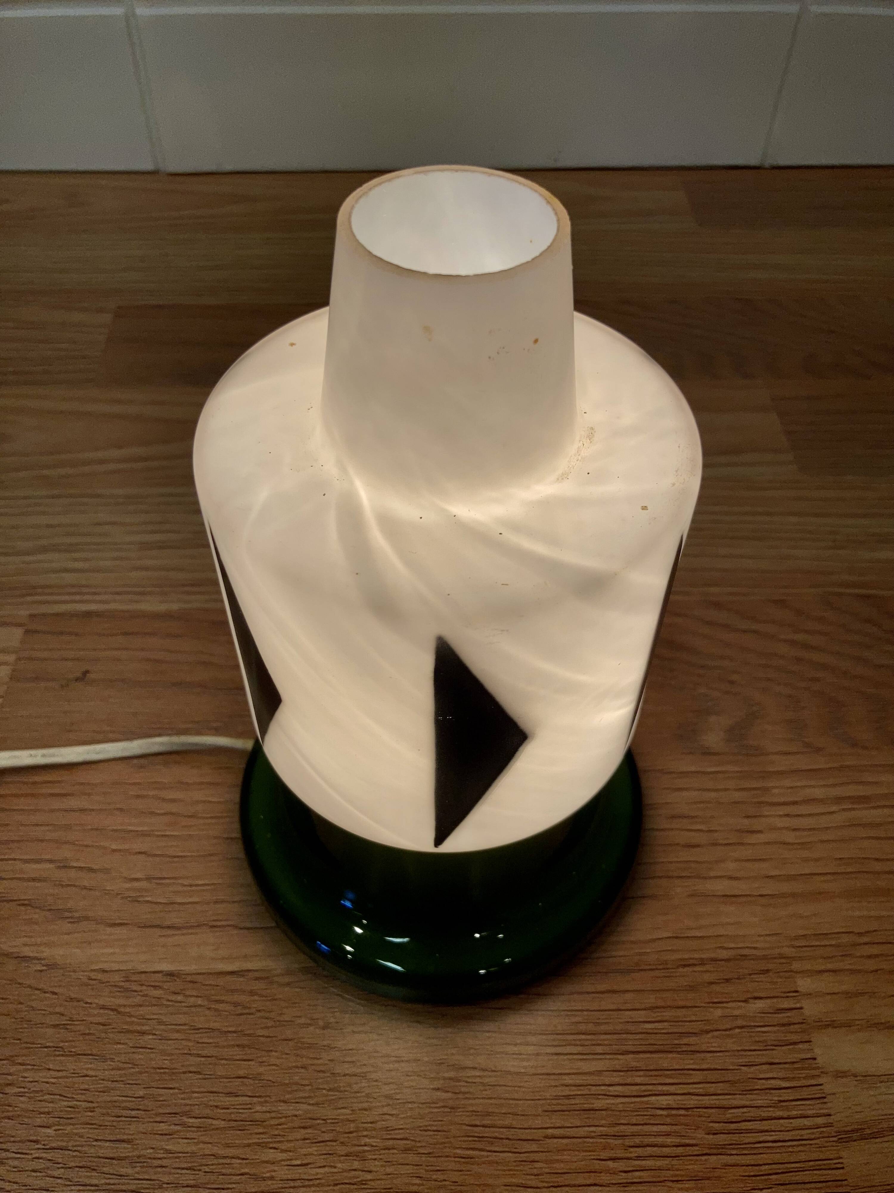 Opaline lamp "Scandinavian design 1950".