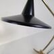 Brass table lamp on a tripod in modern Swedish style, Sweden, 1950.