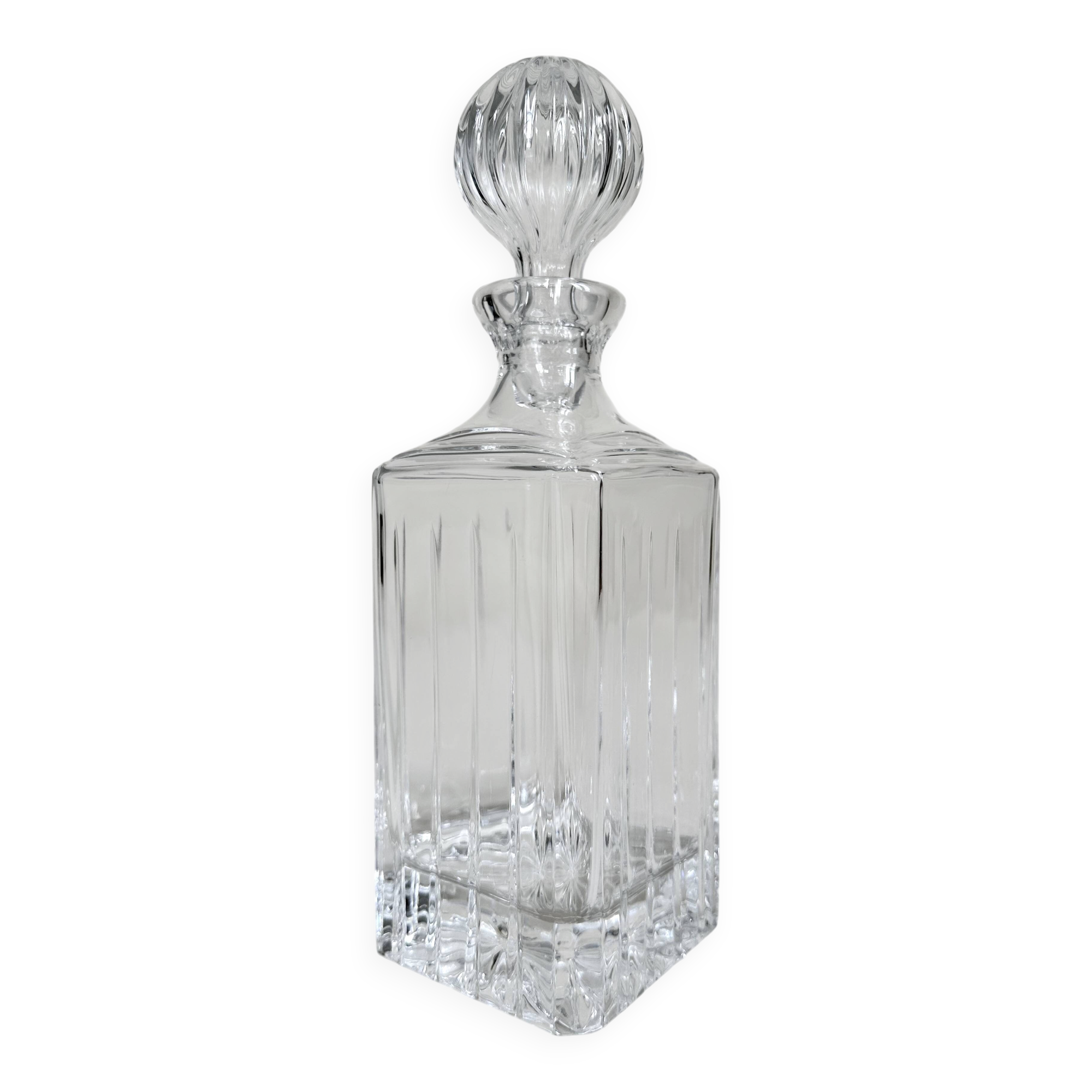 Thick glass whisky carafe