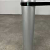 Ligne Roset coffee table, glass, postmodern design, 80s