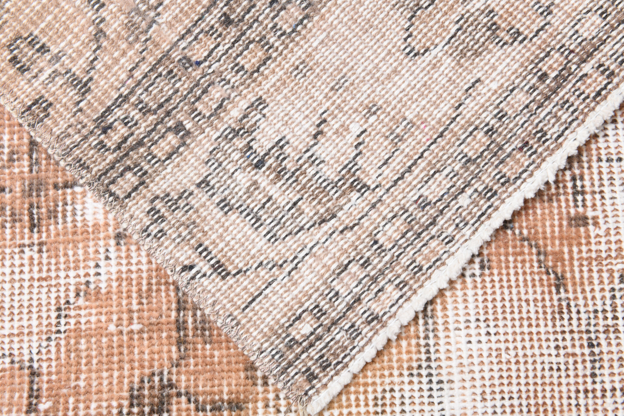 Handmade floral turkish runner rug