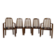 Ensemble 2 fauteuils et 3 chaises Dyrlund - design danois années 70