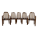 Ensemble 2 fauteuils et 3 chaises Dyrlund - design danois années 70