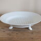 Old white porcelain drainer plate 19th - faisselle