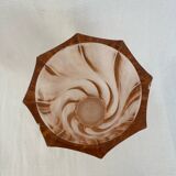 Vase en verre rose