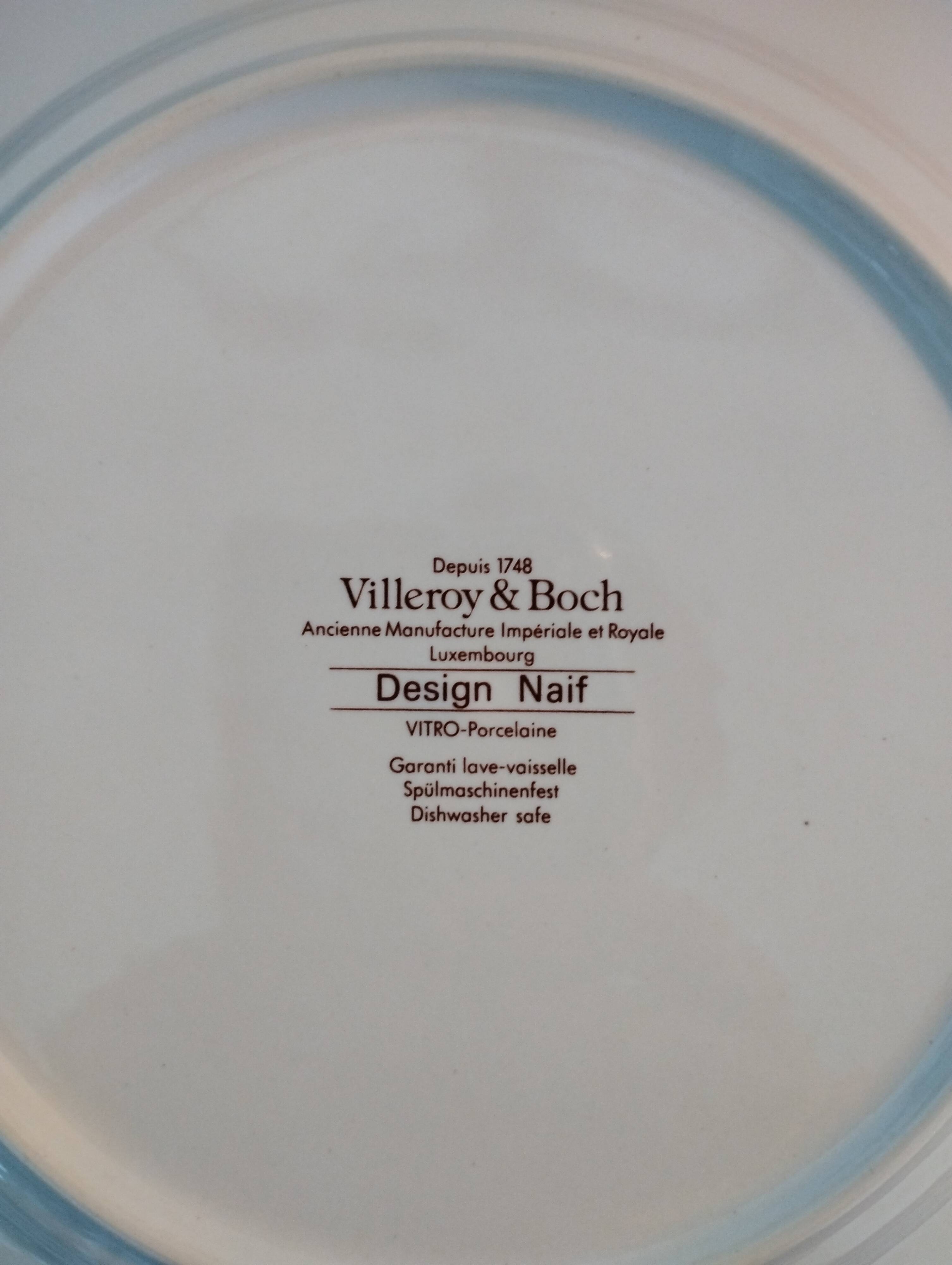 3 villeroy and boch plates