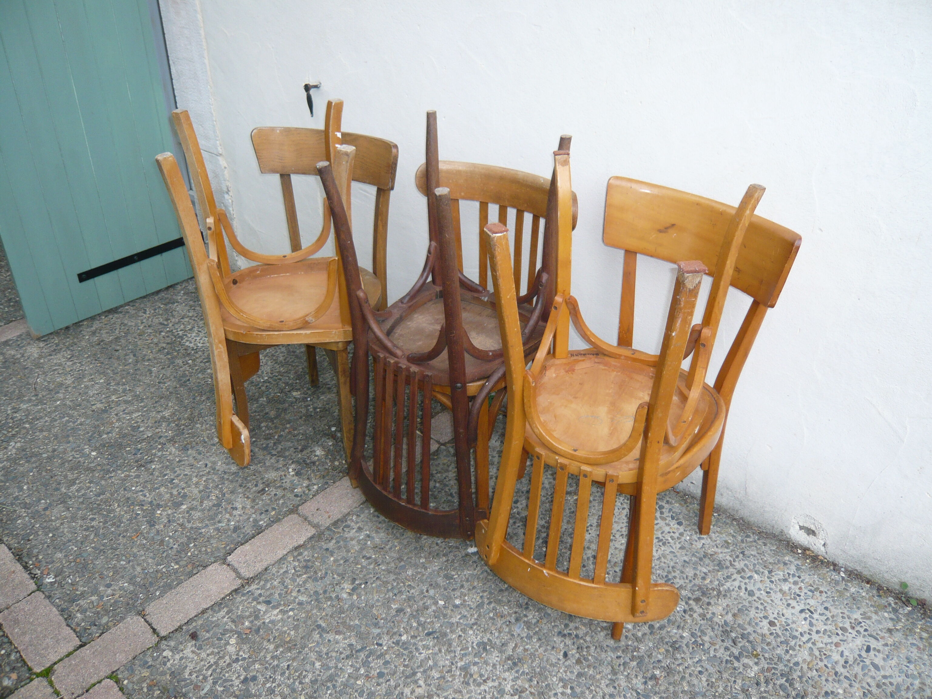Set of 6 bistro chairs